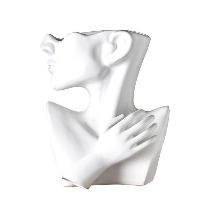Maison's Abstract Face Flower Vase