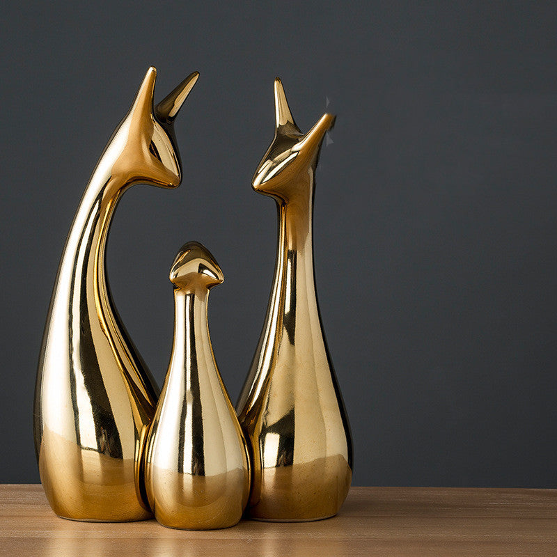 Maison's Luxe Gold Tree Sculpture