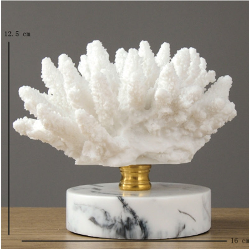Maison's White Coral Marble Sculpture
