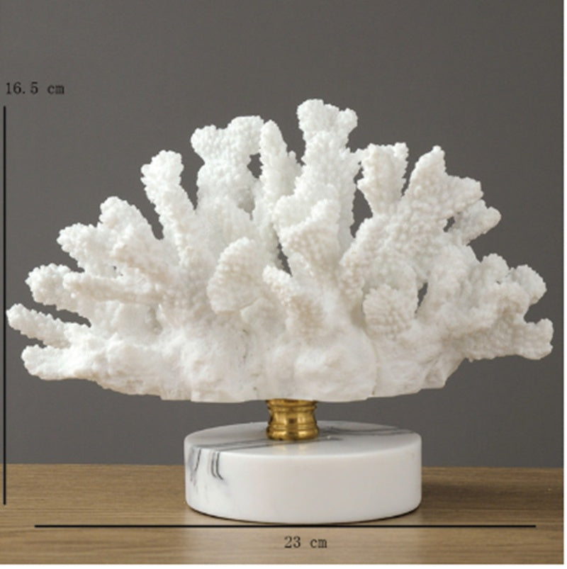 Maison's White Coral Marble Sculpture