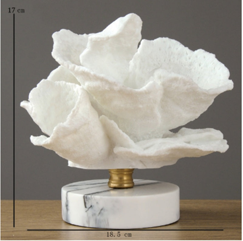 Maison's White Coral Marble Sculpture