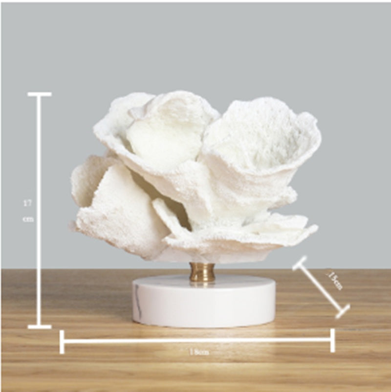 Maison's White Coral Marble Sculpture
