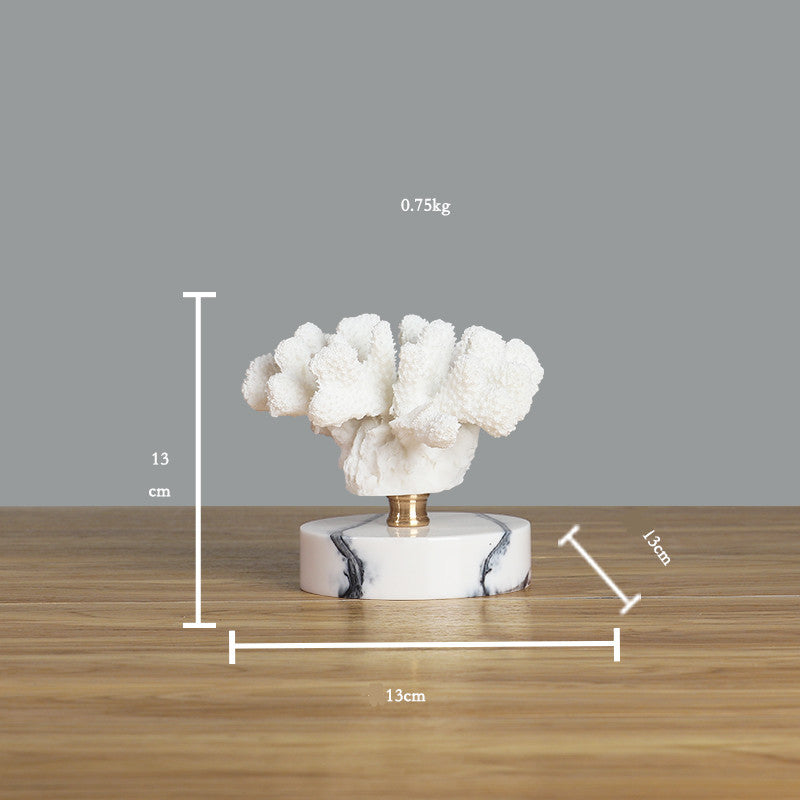 Maison's White Coral Marble Sculpture