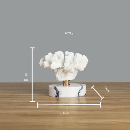 Maison's White Coral Marble Sculpture