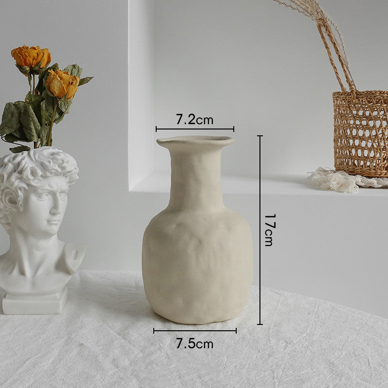Abstract Neutral Ceramic Vases