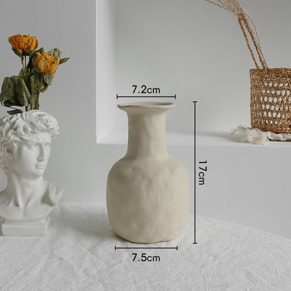 Abstract Neutral Ceramic Vases