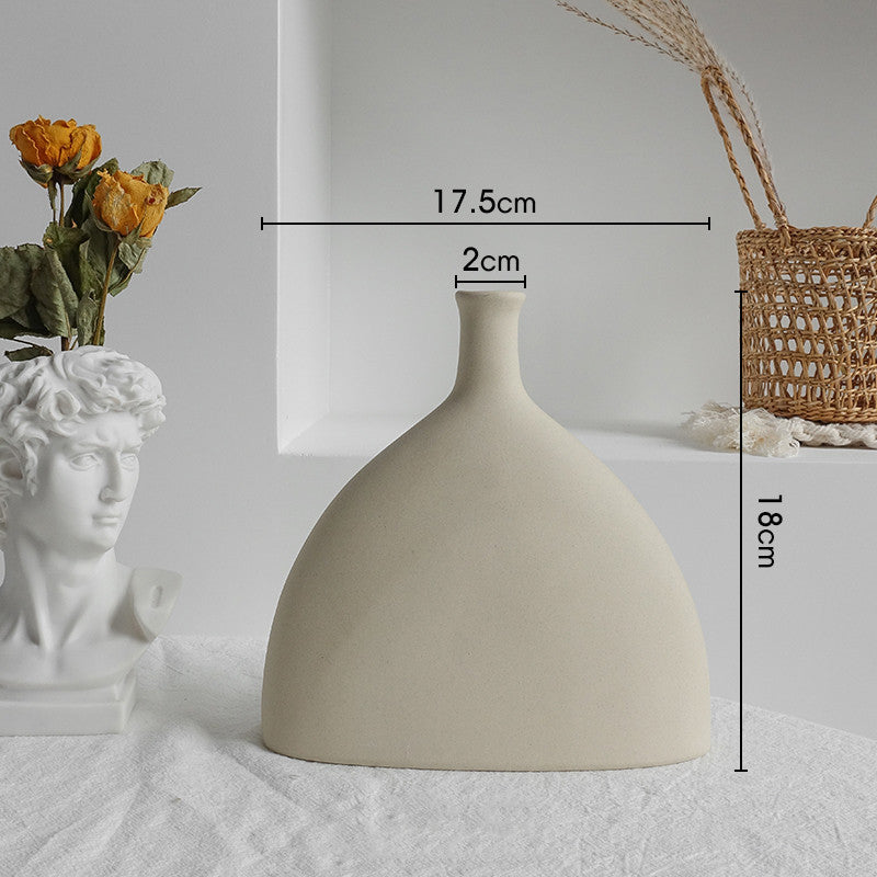 Abstract Neutral Ceramic Vases