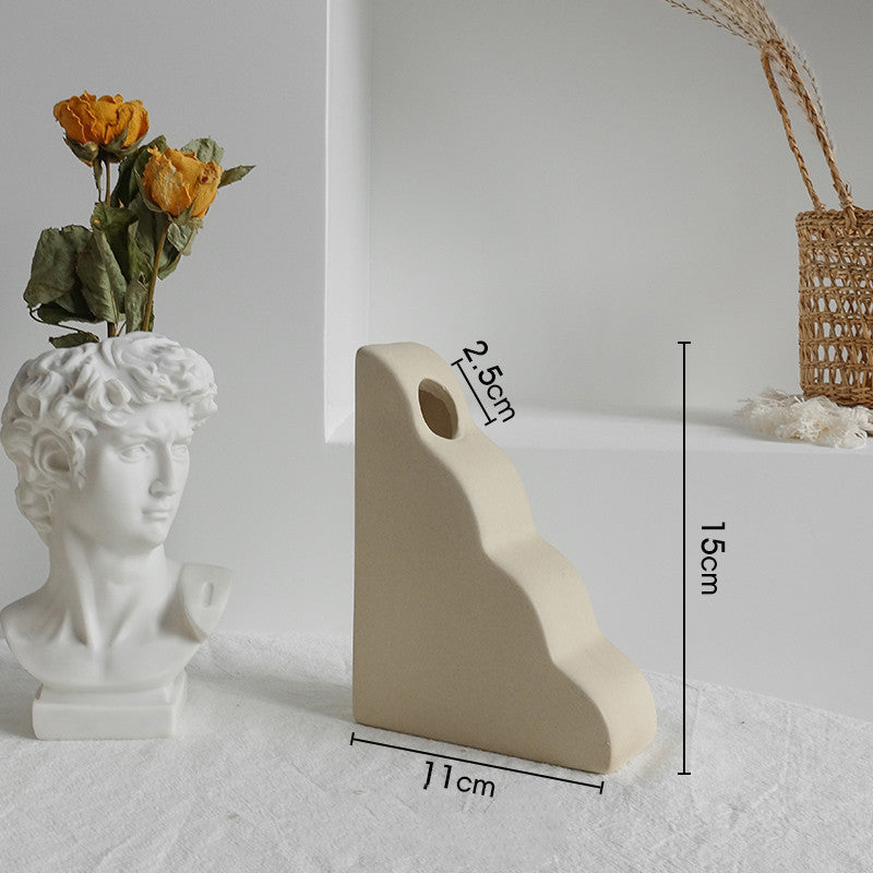 Abstract Neutral Ceramic Vases