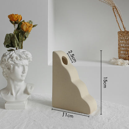 Abstract Neutral Ceramic Vases
