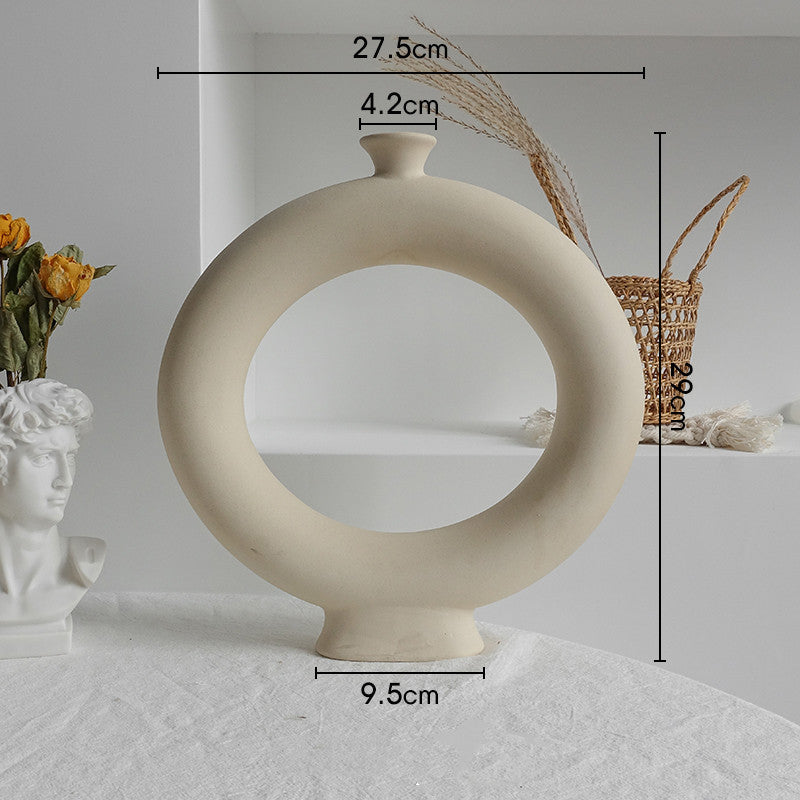 Abstract Neutral Ceramic Vases
