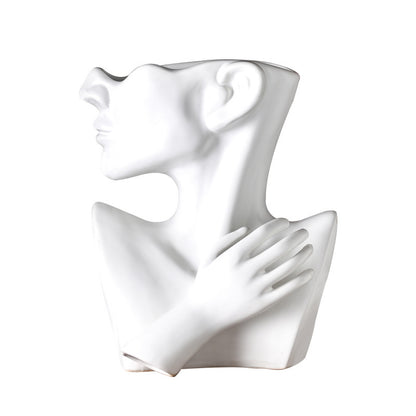 Maison's Abstract Face Flower Vase
