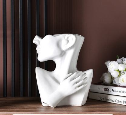 Maison's Abstract Face Flower Vase