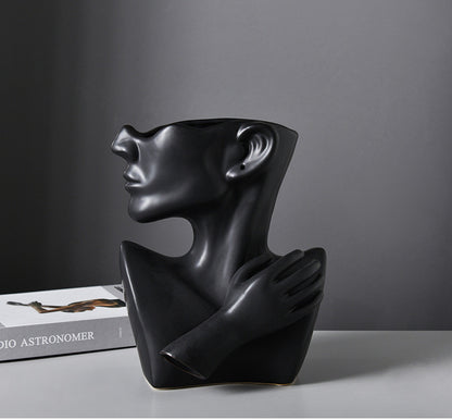 Maison's Abstract Face Flower Vase
