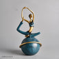 Maison's Modern Ceramic Yoga Girl Figurine