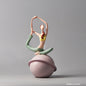 Maison's Modern Ceramic Yoga Girl Figurine