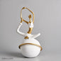 Maison's Modern Ceramic Yoga Girl Figurine