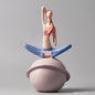 Maison's Modern Ceramic Yoga Girl Figurine