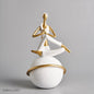 Maison's Modern Ceramic Yoga Girl Figurine