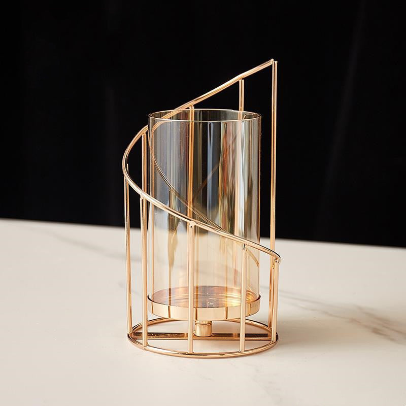 Romantic Gold Candle Holder
