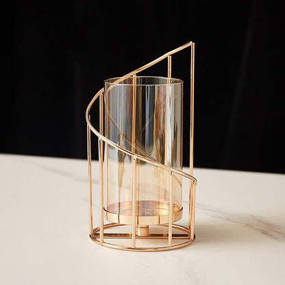 Romantic Gold Candle Holder