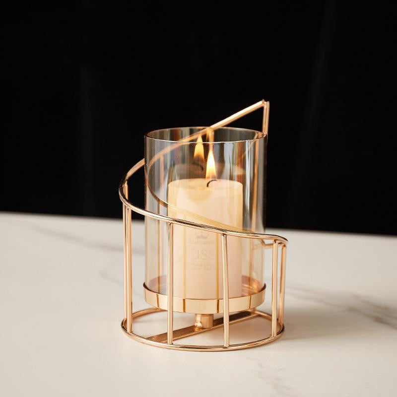 Romantic Gold Candle Holder