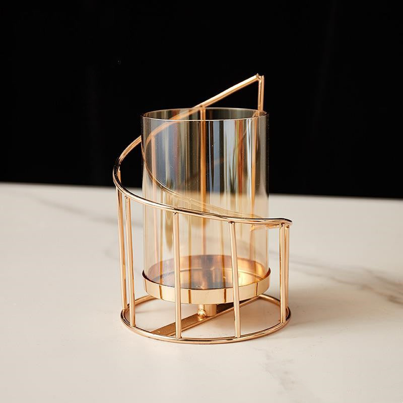 Romantic Gold Candle Holder
