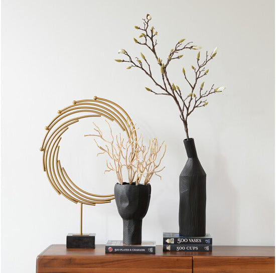 Maison's Golden Geometric Table Decor