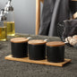 Kitchen ceramic seasoning jar