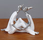 Maison's White Family Cycle Figurines