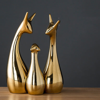 Maison's Luxe Gold Tree Sculpture