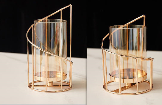 Romantic Gold Candle Holder