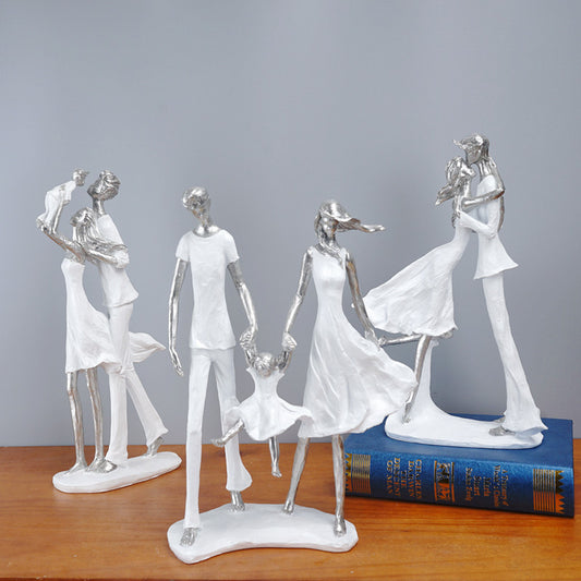 Maison's White Family Cycle Figurines